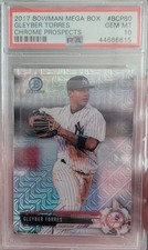 2017 Bowman Chrome Prospects Mega Box Gleyber Torres BCP80 PSA 10 GEM MINT