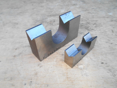 MACHINISTS SMALL DOUBLE V-BLOCKS , LOT OF 2