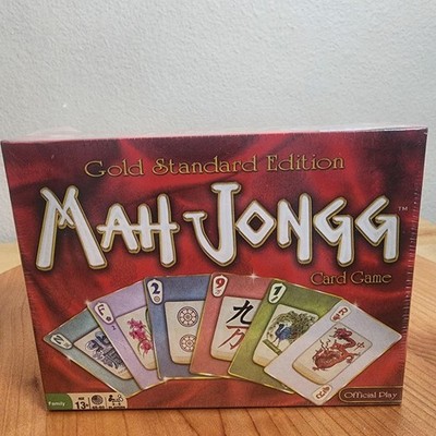 Winning Moves Mah Jongg Card Game Gold Standard Edition 2011 Red Box New Sealed