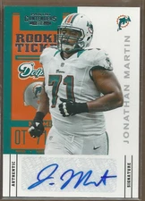 2012 Panini Contenders #148B Jonathan Martin SP Auto  - NM-MT