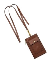 Fossil Rio Phone Crossbody Handytasche UmhäNgetasche Tasche Brown Braun Neu