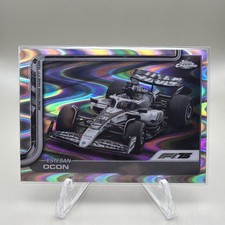 2025 Topps Chrome Formula 1 - F1 Cars Esteban Ocon #85 Black & White RayWave