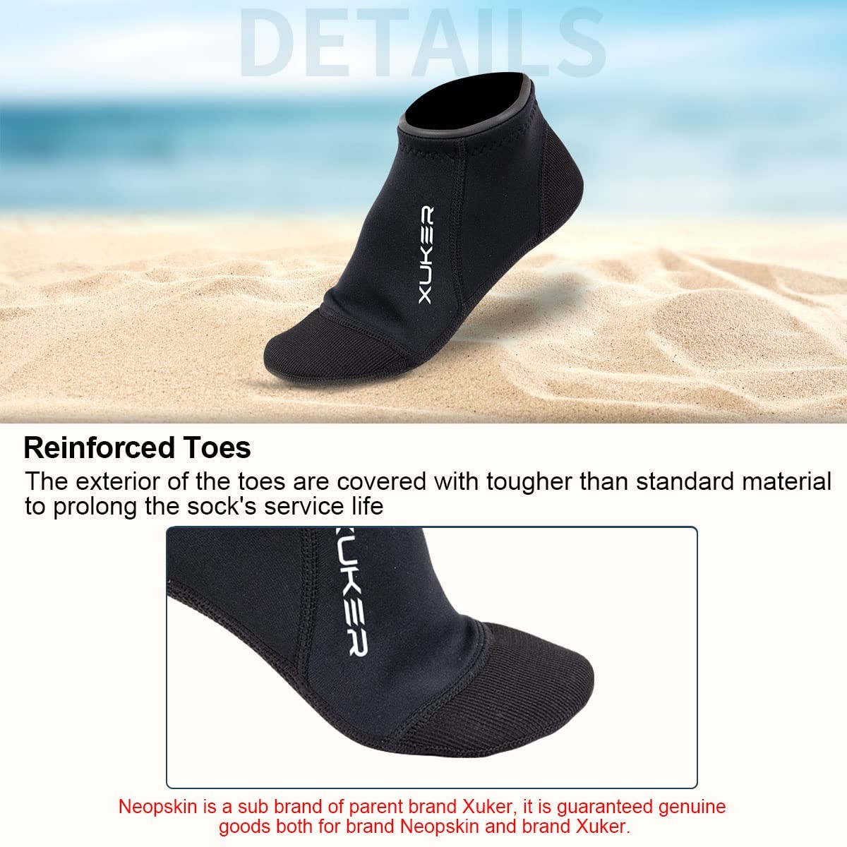 Neoprene Water Socks 3mm Sand Proof Beach Volleyball Socks Diving Socks for O...
