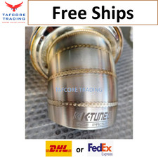 K-tuned Turndown Universal Muffler 304 Stainless Steel Alloy Inlet 2.5 Out 3.5