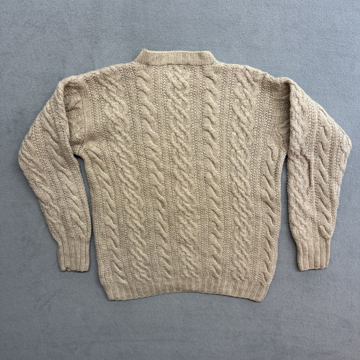 RRL Ralph Lauren Wool Sweater Medium Men's Cable Knit Fisherman