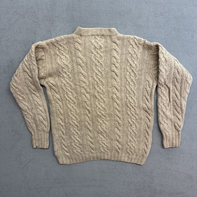 RRL Ralph Lauren Wool Sweater Medium Men's Cable Knit Fisherman