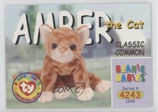 1999 Ty Beanie Babies Series 4 Amber the Cat #301 1u6