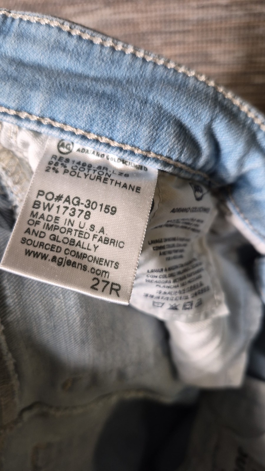 AG Adriano Goldschmied The Midi Ankle‎ Jeans Womens Size 27R Blue Distressed  thumbnail 5