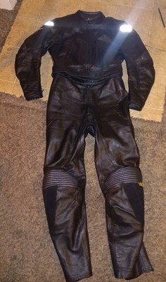 Shoei Genuine Leather Motorcycle Riding Jacket and pants Size 38