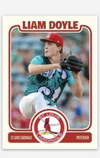 Liam Doyle 2025 MLB Draft Novelty Baseball Card! Prospect! St. Louis Cardinals