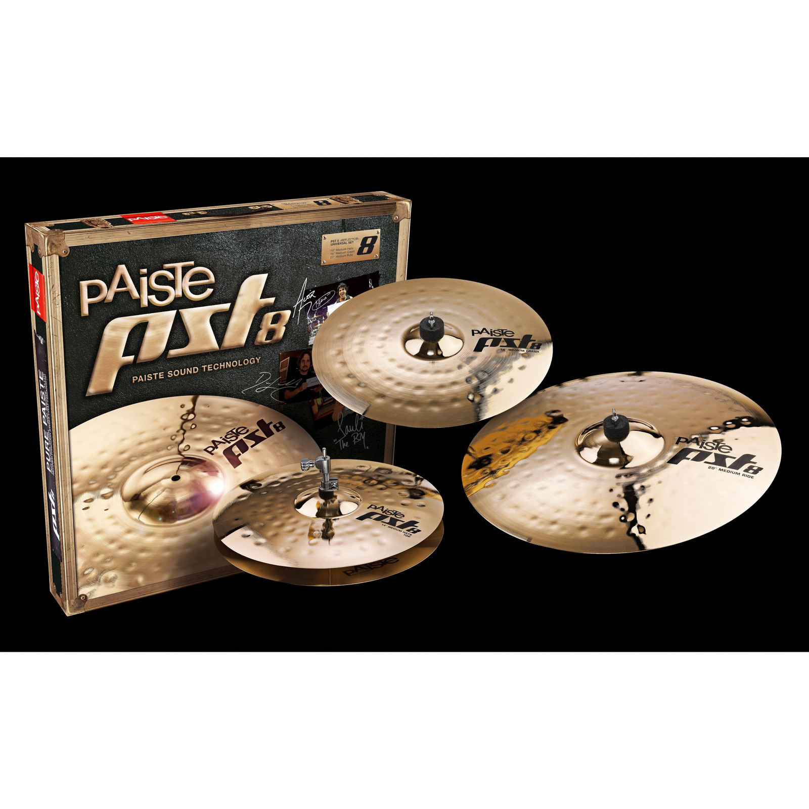 Универсальный набор тарелок Paiste PST8, 14HH, 16CR, 20R