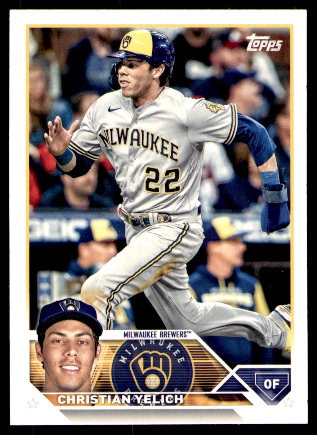 2023 Topps #192 Christian Yelich Milwaukee Brewers Card