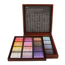 Mungyo Gallery Soft Oil Pastels MOPV 120 Colors Wooden Box Set Professional NEW