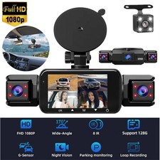 360° 4 Channel 1080P HD Car Dash Cam Front a...
