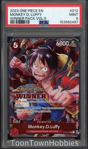 Monkey.D.Luffy (Winner Pack Vol. 5) graded PSA 9 for sale on eBay