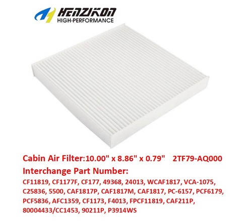 Cabin Air Filter for Hyundai Santa Fe Azera Sonata Kia Optima Sedona GMC Terrain