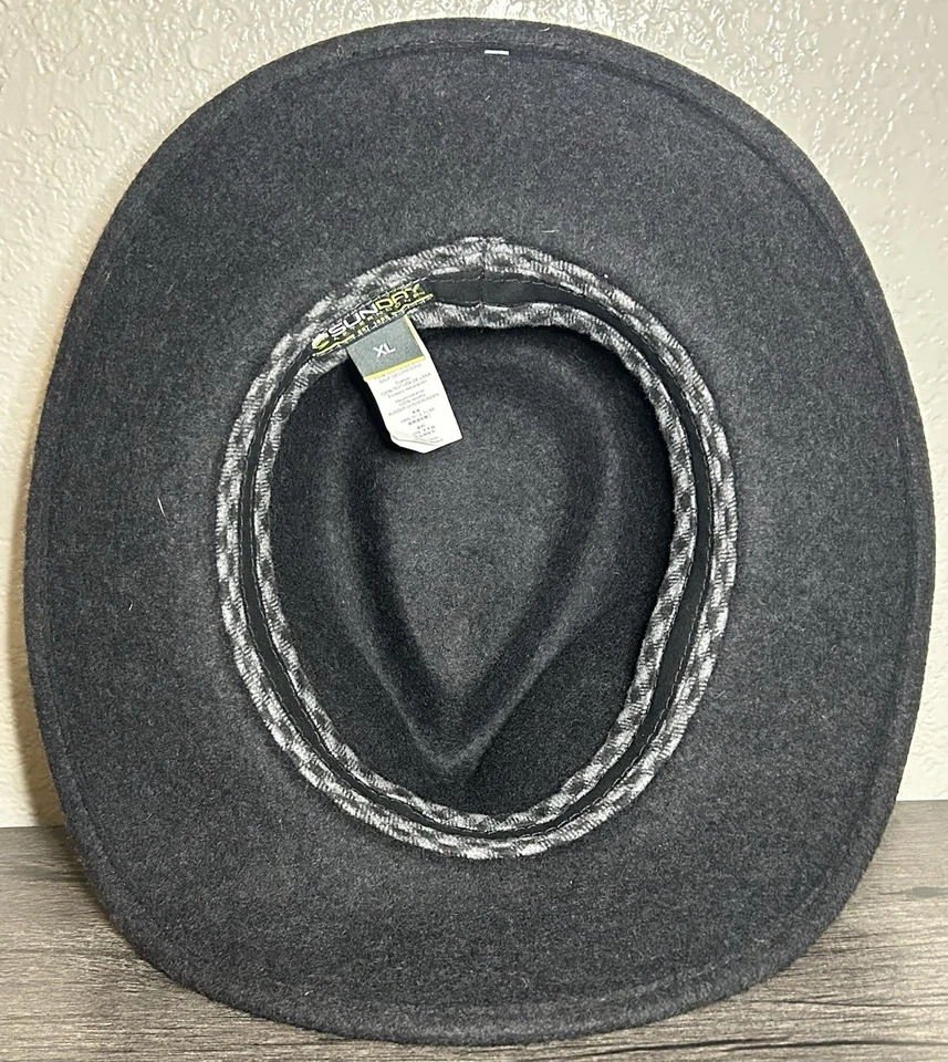 Sunday Afternoons Para hombres XL UPF 50+ Lana Fieltro Montana Brezo Gris Oscuro Sombrero para el Sol Foto 4 de 4