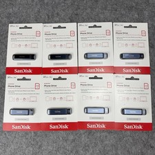 SanDisk SDIXD0N-256G-AW6ME Phone Drive 256GB Flash Drive for iPhone Lot of (8)