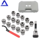 15 Pcs 1-/8'' - 1'' Collet Set R8 ER40 Shank Chuck Holder for Milling Machine