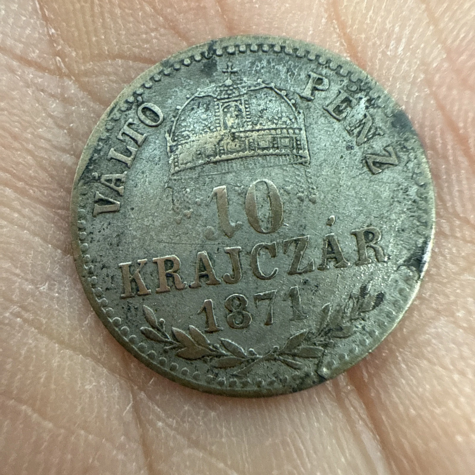 Monnaie 10 Krajczár 1871 Valto Penz