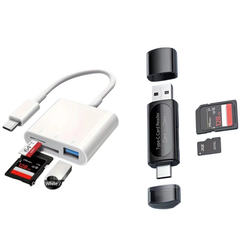 SD/Micro SD Card Reader Micro USB SD Card Adapter and USB to SD Memory Card Read - Image 4 of 4