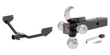 CURT Trailer Hitch Class 3 Multi-Ball Mount w/ Hook & Hitch Lock Tow Kit #13585