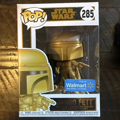 Funko Pop! Vinyl: Star Wars - Jango Fett (Gold) (Metallic) - Walmart (WMT)...