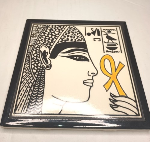Schöne handgefertigte Königin Nofretete 10" Kunstfliese von besheer Tile Artwork  - Bild 1 von 9