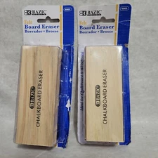 Bazic Felt Chalkboard Whiteboard Eraser 2 Pack New Open Box