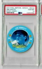 2013 Panini Hometown Heroes Jim Abbott Sport Discs PSA 10