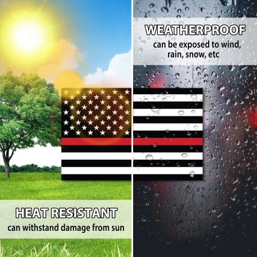 Magnet Me Up Thin Red Line American Flag Magnet Decal-4x6 Heavy Duty for Car Tru - Picture 5 of 7