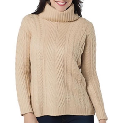 525 AMERICA Womens New $98 Cowl Turtleneck Knit Pullover Sweater L