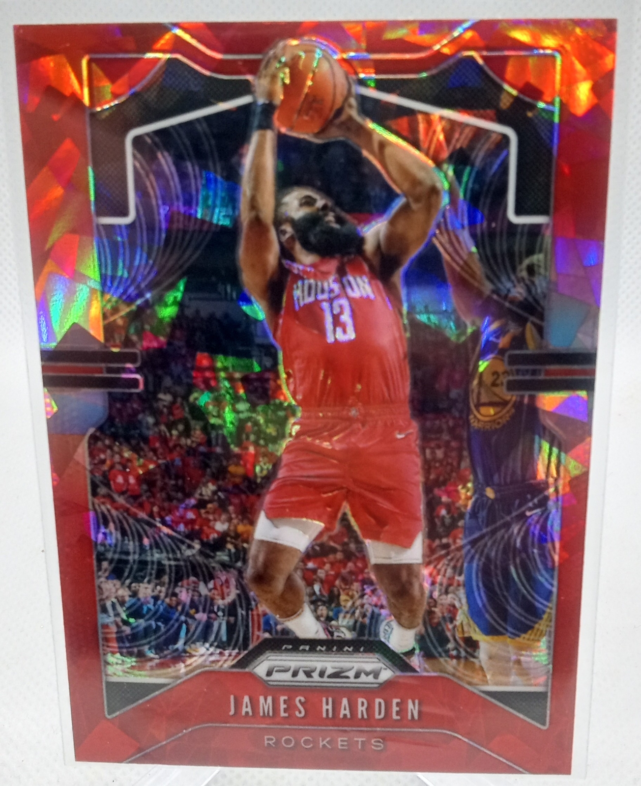 2019-20 Panini Prizm #107 James Harden Prizms Red Ice