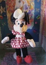 Vtg.   Applause / Disney Co. / "Minnie Mouse" w/Red Polka Dot Dress  Bow Plush 
