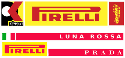 Pirelli Premium Vinyl Decals Sticker Racing Tires JDM F1 Formula 1  Window