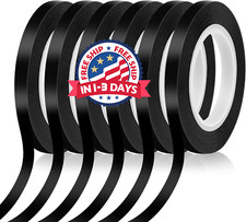 6 Rolls 1/4 Pinstripe Tape Vinyl Chart /White Board Tape Lines Dry Erase Whitebo