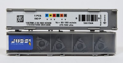 5x ISCAR Gewindeplatten 16ERM 2,50 ISO IC908 Neu