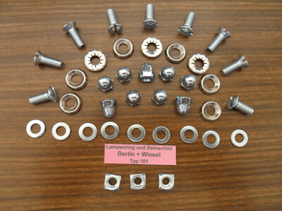Beinschild / Knieblech, Lampenring IWL Berlin, Wiesel >39 Schrauben Set 101 NEU