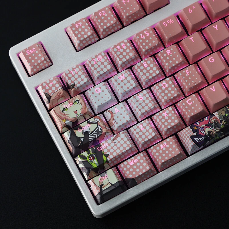 Zenless Zone Zero Nicole Demara PBT Transparent Keycap for Cherry MX Keyboard - Image 3 of 4