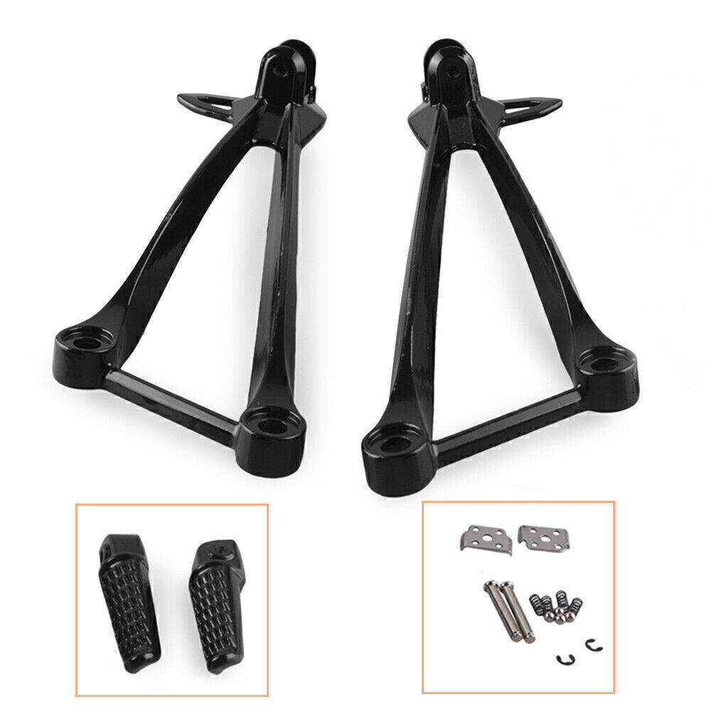 Rear Passenger Footrest Foot Pegs Rest Pedals for Ninja ZX6R