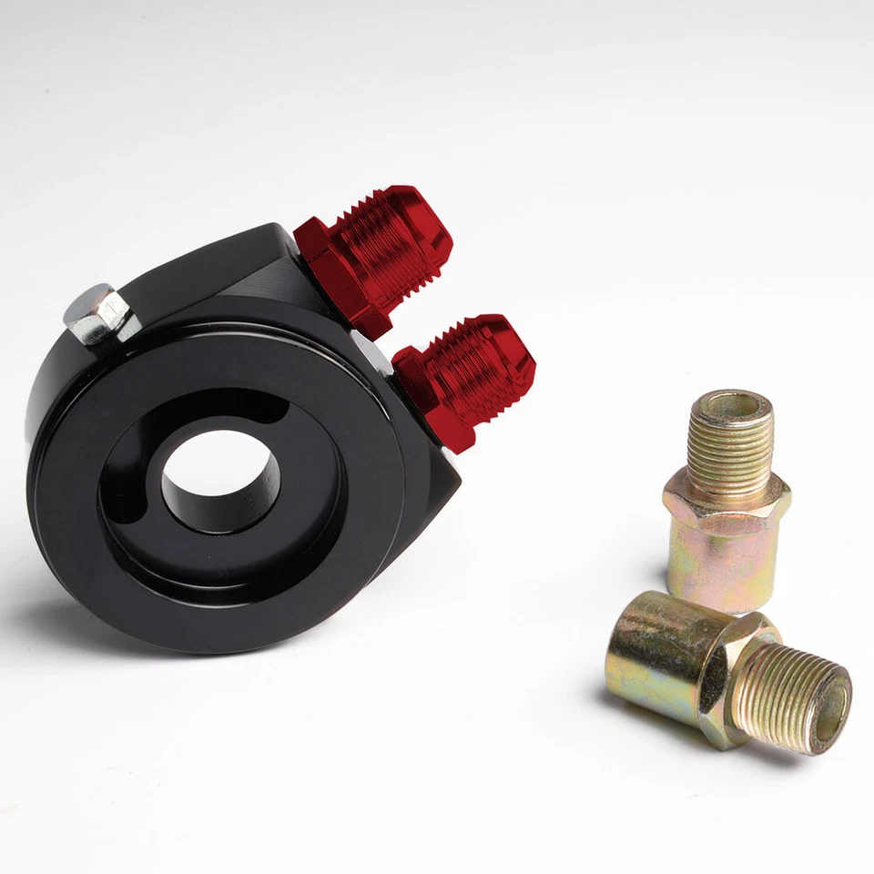 Fit For Universal Engine Transmission Oil Cooler + Filter Adaptor Set 19 Row New Foto 3 de 4