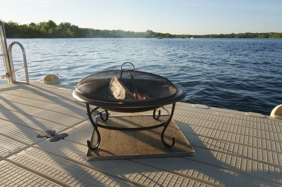 Protector de cubierta Fire Pit - DeckProtect (TM), protección de cubierta ignífuga para exteriores Foto 2 de 4