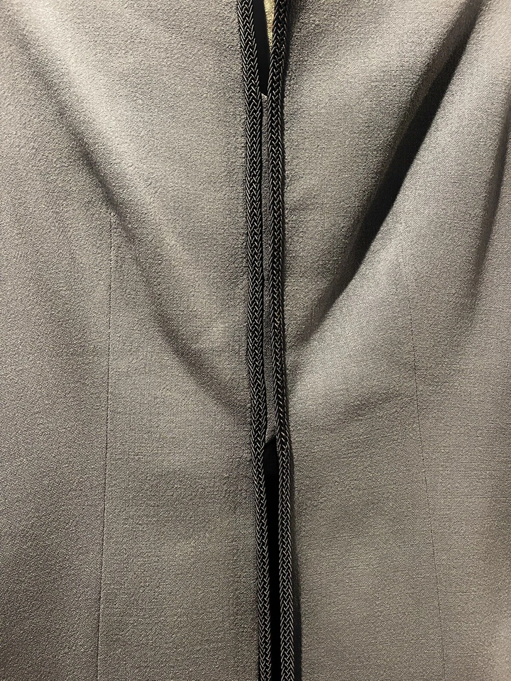 Colete Feminino Vintage Giorgio Armani 100% Lã Gruppo GFT Forrado Cinza 40/6 Itália - Imagem 3 de 4