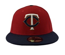 Made in The USA New Era Minnesota Twins cap Red navy 59fifty Fitted hat