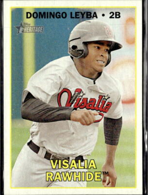 2016 Topps Heritage Minor League Domingo Leyba Visalia Rawhide #72  3 Card Lot
