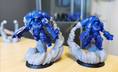 Smoke Trail Stands Base compatible w/ Primaris Inceptor marines, Warhammer 40k - Picture 3 of 14