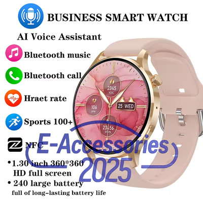 Watch3 Pro Smart Watch Women Heart Rate Blood Oxygen Monitor NFC Bluetooth Call
