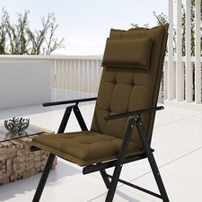 Hochlehner Stuhlauflage mit abnehmbarem Kopfpolster Stuhlkissen Polsterauflage