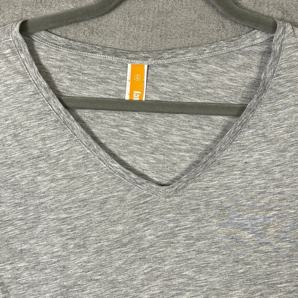 Pullover Lucy Top Mujer Talla S Gris Atlético Cuello en V Manga Corta Informal Pequeño Foto 3 de 4