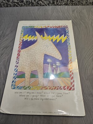 Sandy Gullikson, The Great Dilemma One Coyote's View Print, 17x11''